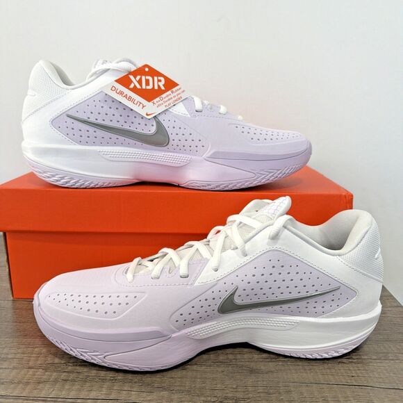 Nike Air Zoom GT Cut Cross Men\'s Size 9.5 White Purple Basketball HF0218-100 main image 4